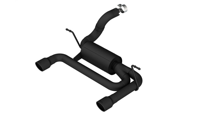 Borla ATAK SS Axle-Back Exhaust System for 2018-2026 Jeep Wrangler JL/JLU 3.6L V6 with Black Coating and 3.5-Inch Tips