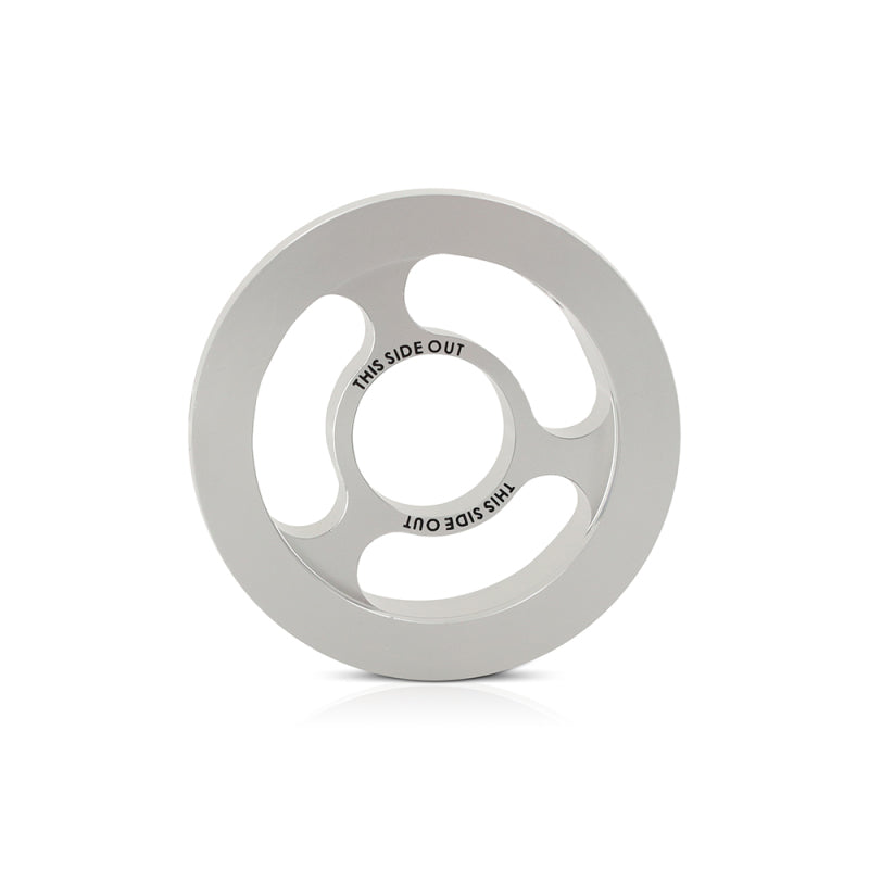 Mishimoto Oil Filter Spacer 32mm M22 x 1.5 Thread - Silver for Enhanced Engine Clearance and Monitoring