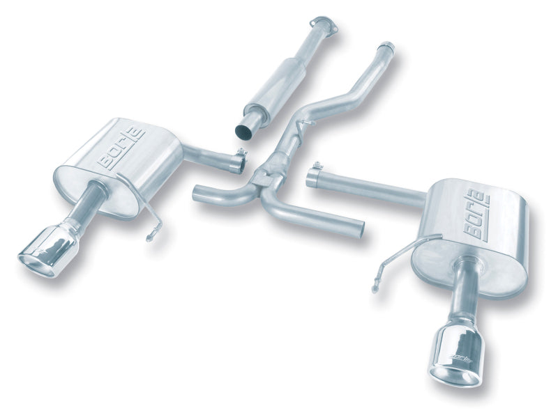 Borla 140123 Dual Cat-Back Exhaust System for 2005-2009 Subaru Legacy GT 2.5L Turbo