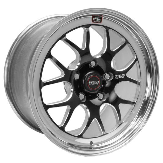 Weld S77 17x10 Inch Black High Pad Wheel with 5x120mm Bolt Pattern – Forged and Welded Construction