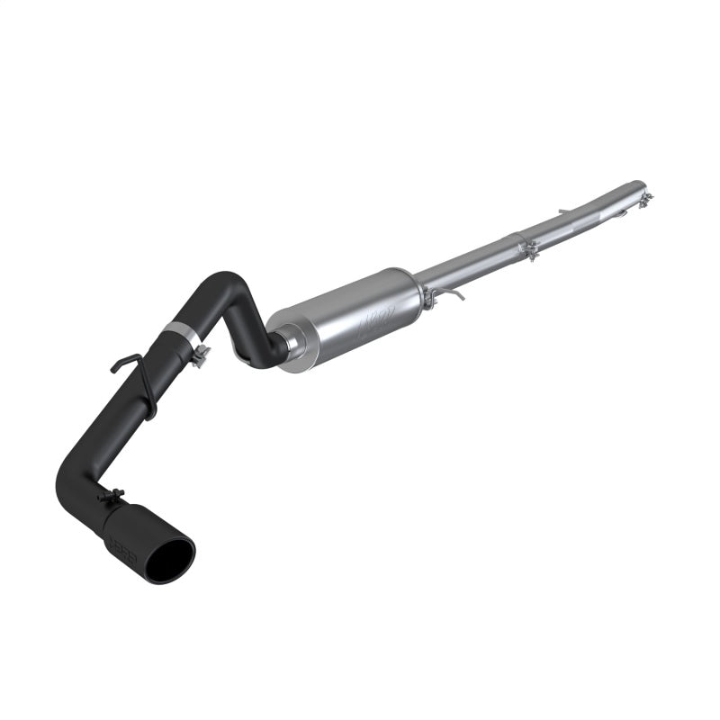 MBRP Armor BLK Series Cat Back Exhaust System for 2019-2022 Ford Ranger 2.3L with 4-Inch Black Coated Tip
