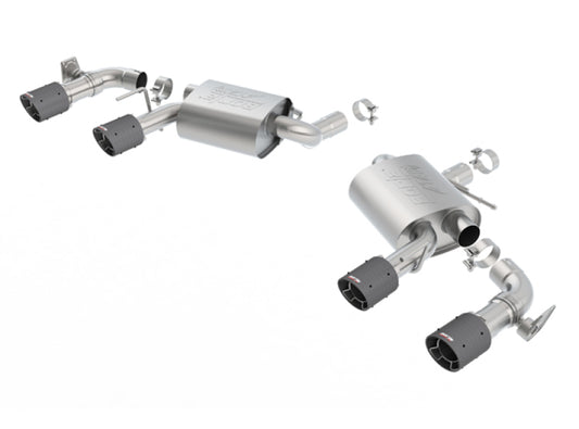 Borla ATAK Axle-Back Exhaust System for 2016-2024 Chevrolet Camaro SS and LT1 with Dual Mode Valves, Part 11925CF