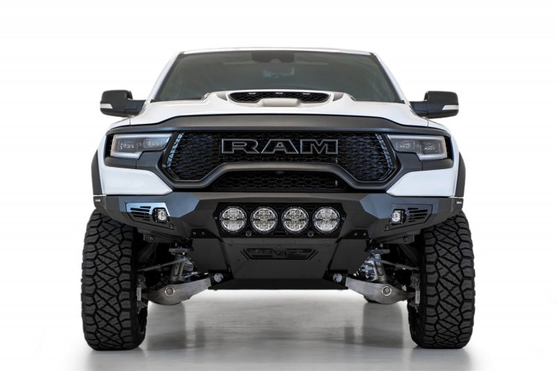 Addictive Desert Designs 2021-2023 Ram 1500 TRX Bomber Front Bumper with Rigid Light Mounts