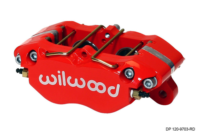 Wilwood Dynapro 5.25-inch Lug Mount Caliper – Red with 1.38-inch Pistons and .81-inch Disc
