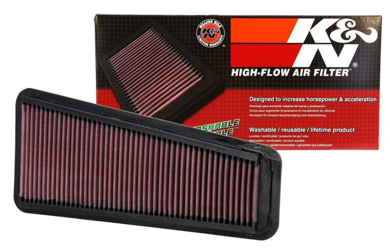 K&N Engineering High-Flow Drop-In Air Filter for Toyota Tacoma, Tundra, FJ Cruiser, and 4Runner (Part #33-2281)
