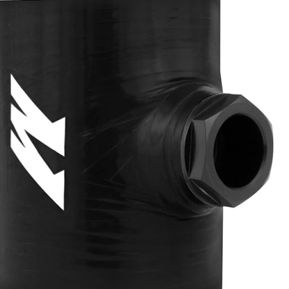 Mishimoto 2.5-inch Black Silicone Coupler with 1/8-inch NPT Bung for Automotive Applications