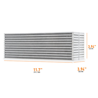 Mishimoto Universal Air-to-Water Intercooler Core - 11.7 in x 3.94 in x 3.94 in, Part Number MMUIC-W2