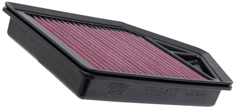 K&N Engineering 33-2437 High-Flow Reusable Air Filter for Honda CR-V 2.4L-L4