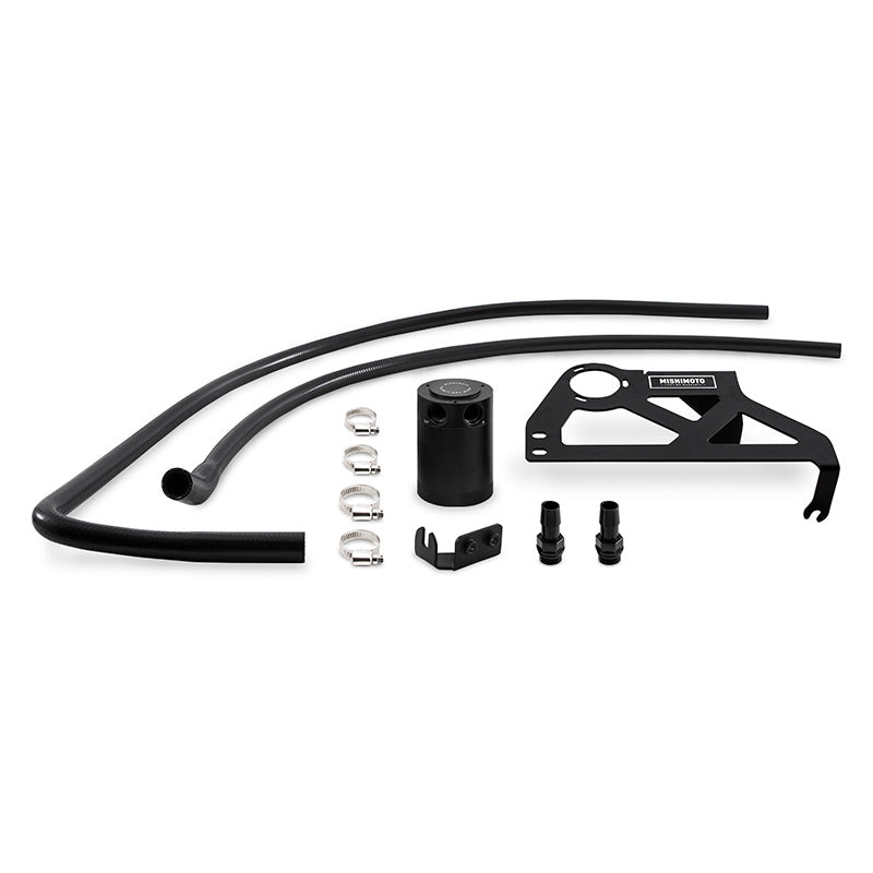 Mishimoto 2012-2018 Jeep Wrangler JK Baffled Oil Catch Can Kit - Black