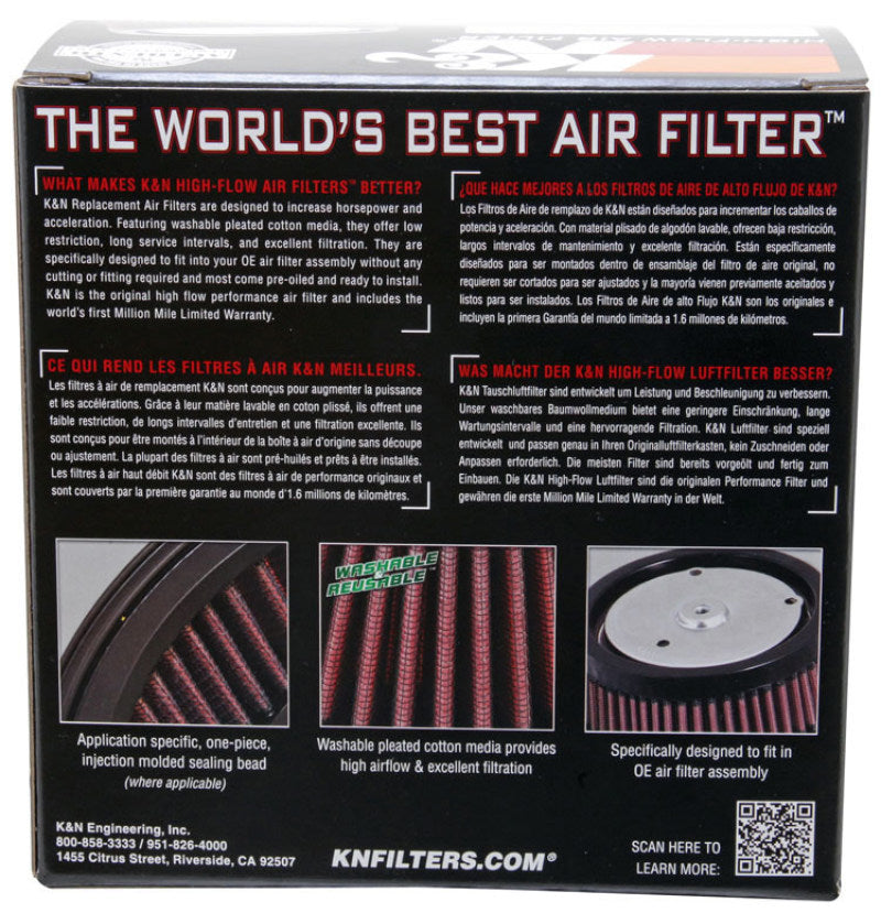 K&N Engineering E-3200 Custom Round Air Filter – 5-3/8 Inch Outer Diameter, 4 Inch Inner Diameter, 2 Inch Height