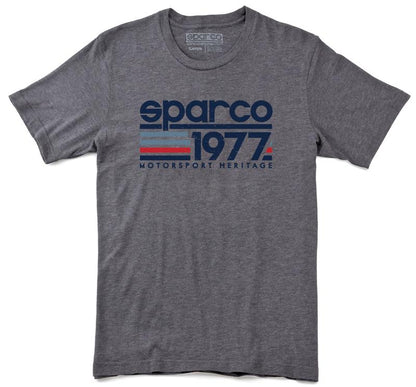 Sparco Vintage 77 Charcoal Medium T-Shirt - Classic Motorsport Style