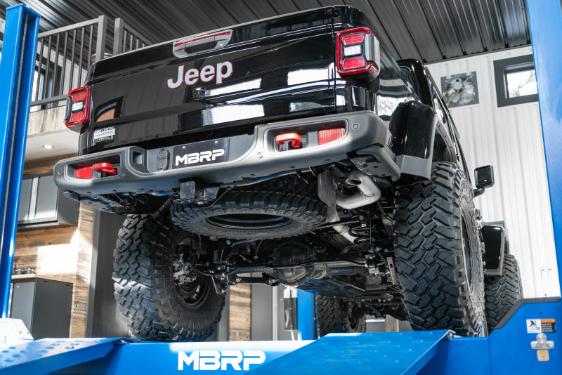 MBRP Armor Plus Series 3-Inch Exhaust System for Jeep Gladiator JT 2021-2022 with Rear Turn Down