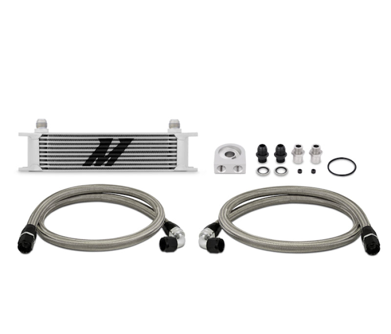 Mishimoto Universal 10-Row Oil Cooler Kit for High-Performance Engines