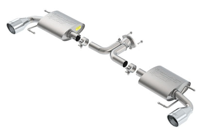 Borla S-Type Axle-Back Exhaust System for 2014-2018 Mazda 3 2.0L & 2.5L - Single Split Rear Exit