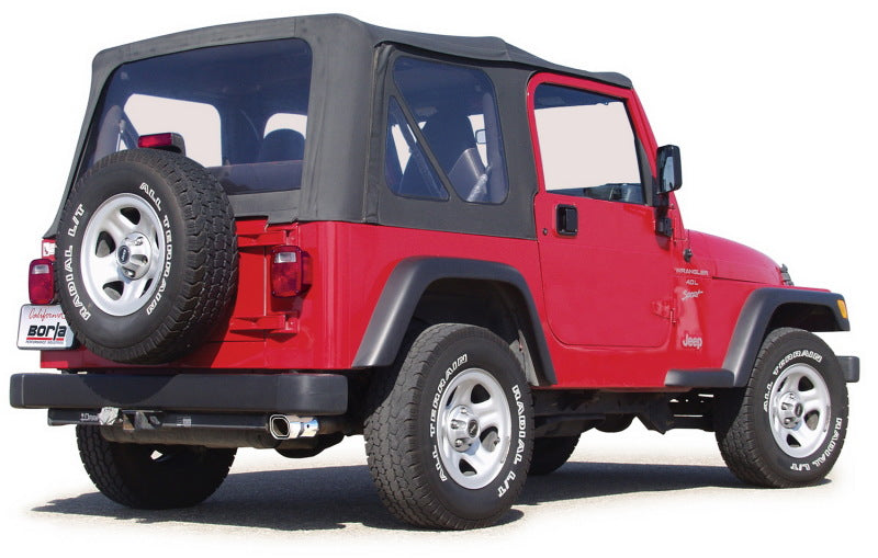 Borla 00-06 Jeep Wrangler Sport/SE/X/Rubicon 2.5L/4.0L Cat-Back Exhaust System