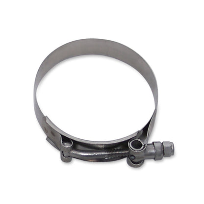 Mishimoto 3 Inch Stainless Steel T-Bolt Clamp - Heavy-Duty Hose Clamp for Automotive Applications