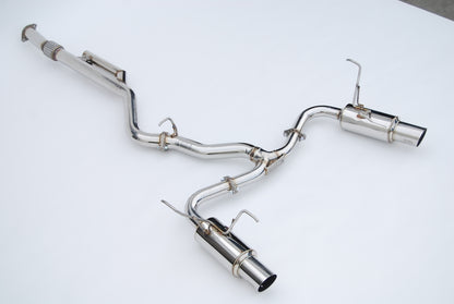 Invidia 2022+ Subaru WRX N1 Twin Outlet Single Layer Stainless Steel Tip Cat-Back Exhaust