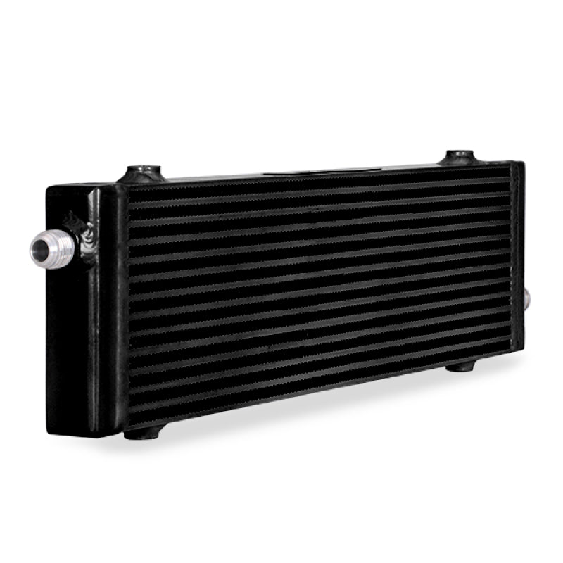 Mishimoto Universal Large Bar and Plate Cross Flow Black Oil Cooler for Ford Mustang 2018-2021