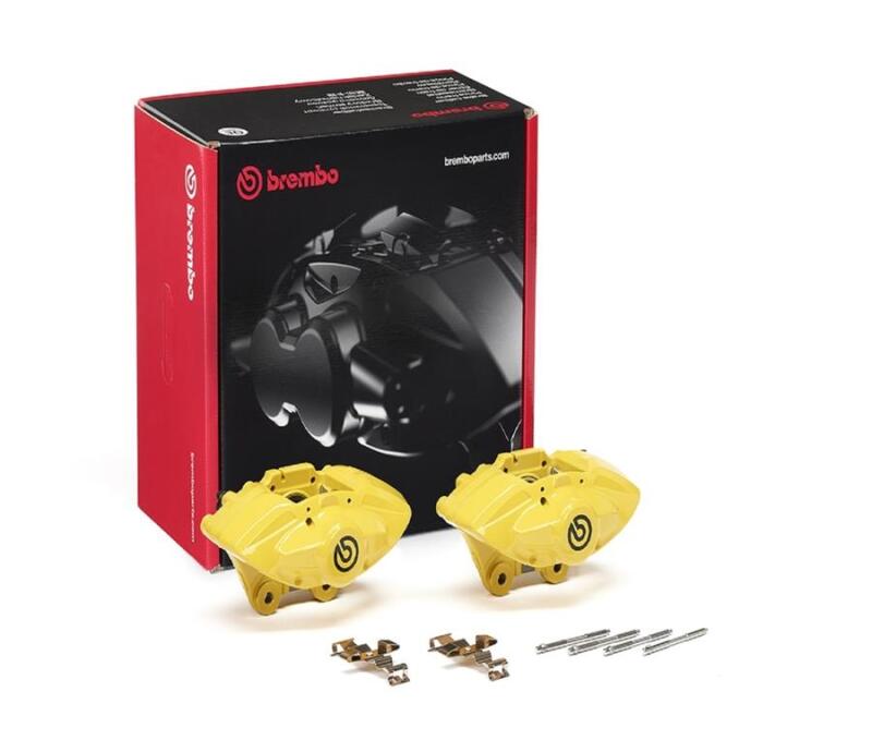 Brembo OE BMW Hydraulic Rear X-Style Brake Calipers – Yellow | Part FALH52