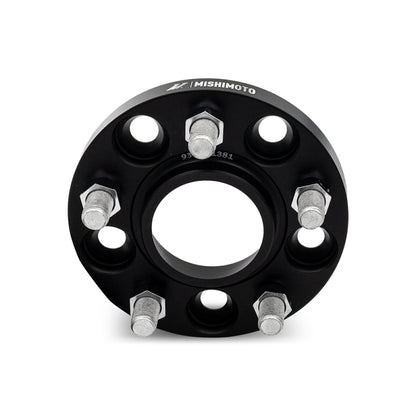 Mishimoto 5x114.3 15mm Wheel Spacers with M12 Studs for Subaru Legacy, Outback, and WRX - Black