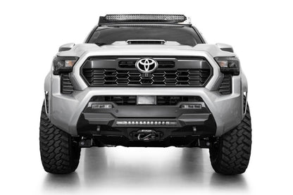 Addictive Desert Designs 2024 Toyota Tacoma Stealth Center Mount Winch Front Bumper with Light Bar Mount