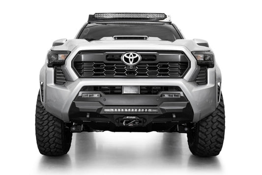 Addictive Desert Designs 2024 Toyota Tacoma Stealth Center Mount Winch Front Bumper with Light Bar Mount