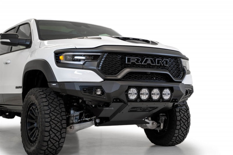Addictive Desert Designs 2021-2023 Ram 1500 TRX Bomber Front Bumper with Rigid Light Mounts