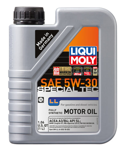 LIQUI MOLY Special Tec LL 1L SAE 5W30 Synthetic Motor Oil for BMW Vehicles
