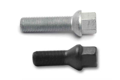 H&R Wheel Bolts 14 X 1.5 / Length 43mm / Mercedes Ball / Head 17mm - Black - Set of 10