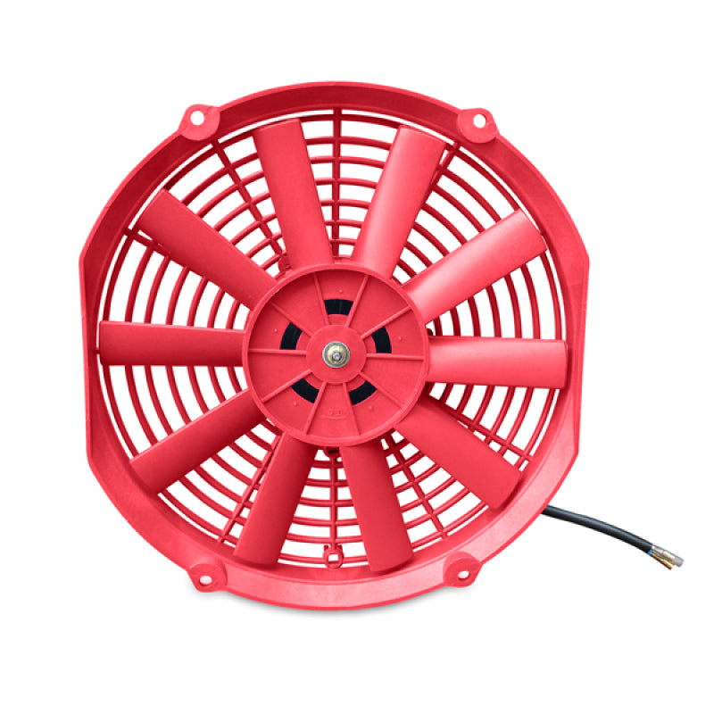 Mishimoto 12 Inch Red Electric Fan 12V - High-Flow Cooling Solution for Automotive Applications