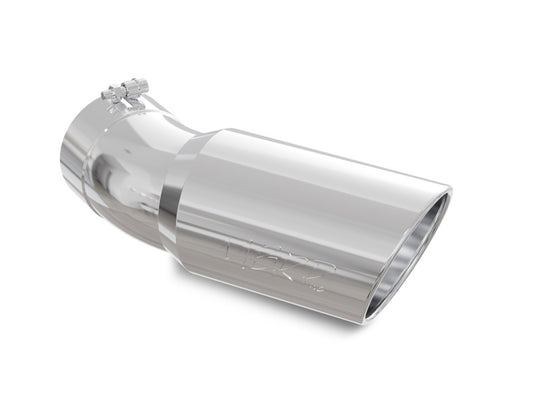 MBRP Universal Exhaust Tip 6-Inch Outer Diameter, 5-Inch Inlet, 15.5-Inch Length, T304 Stainless Steel for Silverado 2500 HD & 3500 HD
