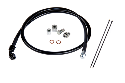 Fleece Performance Duramax Remote Turbo Oil Feed Line Kit for 2001-2016 6.6L Duramax Turbochargers