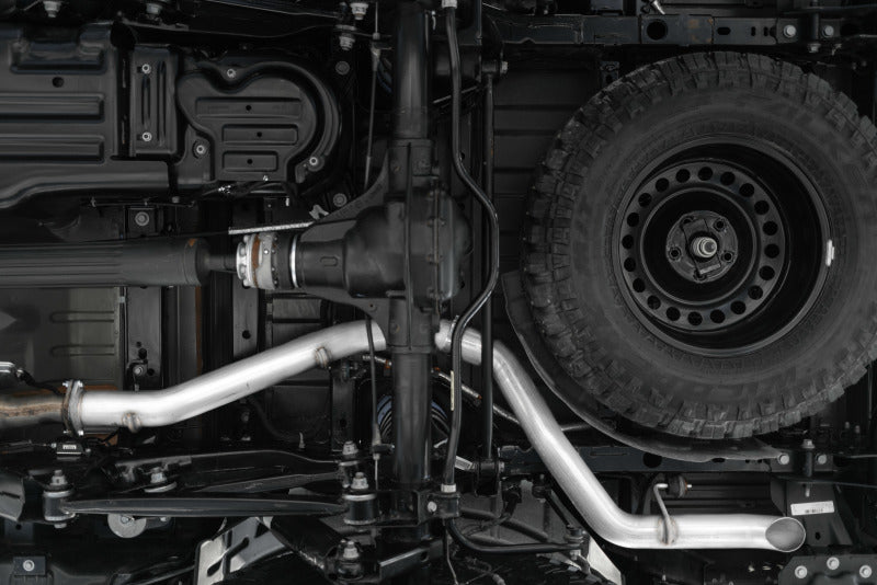 MBRP Armor Plus Series 3-Inch Exhaust System for Jeep Gladiator JT 2021-2022 with Rear Turn Down