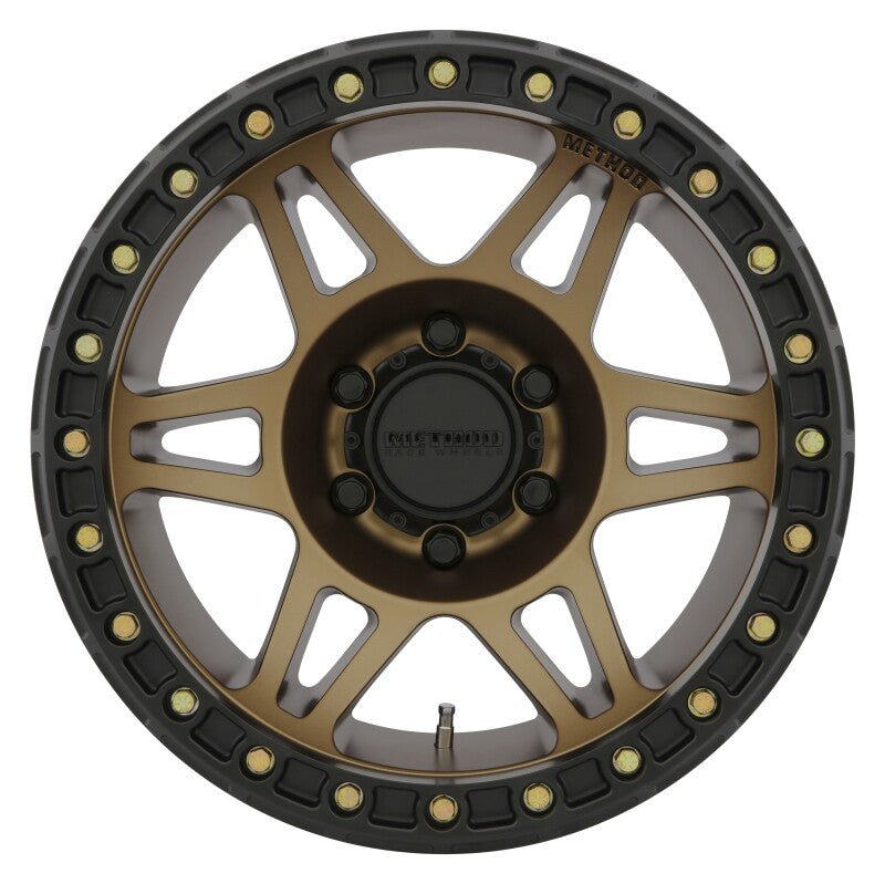 Method Wheels MR106 17x9 Beadlock Wheel with 5x5 Bolt Pattern and -44mm Offset in Bronze