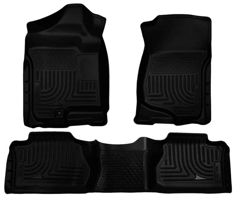 Husky Liners 07-13 GM Escalade ESV/Avalanche/Suburban WeatherBeater Black Front/2nd Row Floor Liners