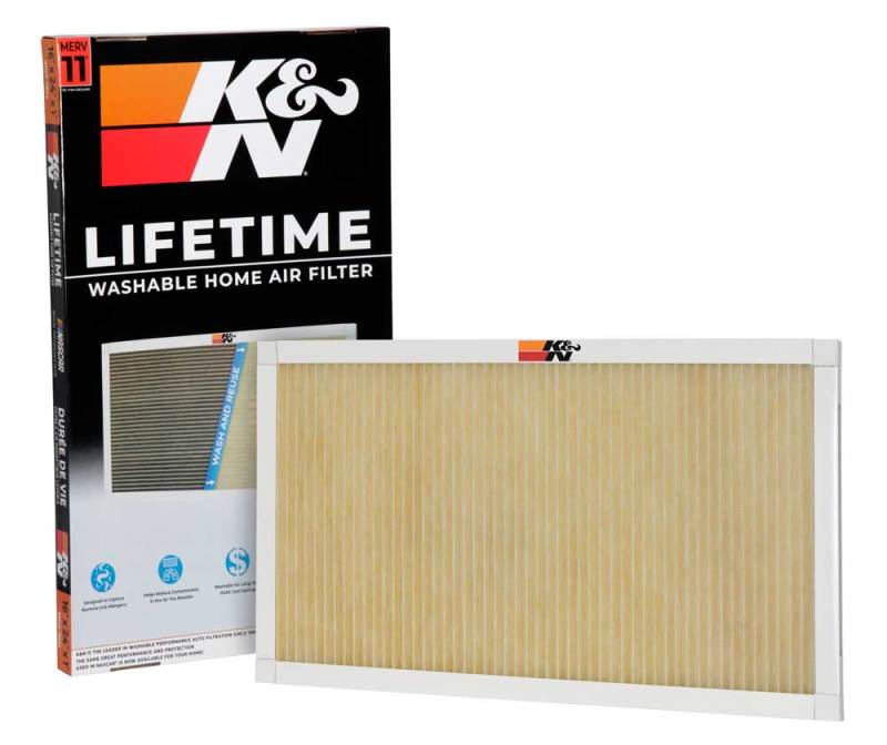 K&N Engineering 16 x 24 x 1 Washable and Reusable HVAC Air Filter - MERV 11 Performance