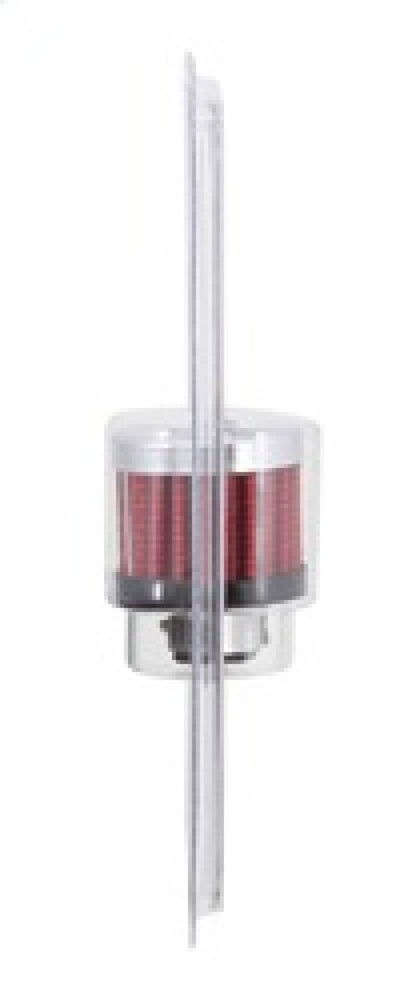 K&N Engineering 62-2470 Chrome Crankcase Vent Filter with 1 3/8 inch Outer Diameter and 1.5 inch Height