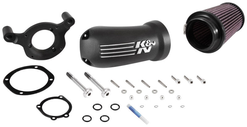 K&N Engineering 57-1137 High-Flow Air Intake System for Harley-Davidson Touring, Softail, Twin-Cam, and Sportster Models