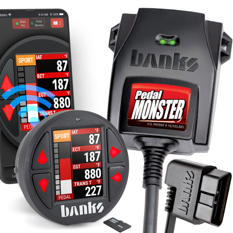 Banks Power PedalMonster OBD-Connected Torque Response Controller Kit for Enhanced Throttle Control and Performance