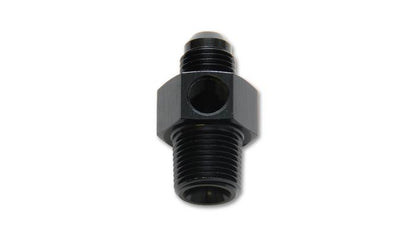Vibrant -6AN Male to 3/8 inch NPT Male Union Adapter Fitting with 1/8 inch NPT Port