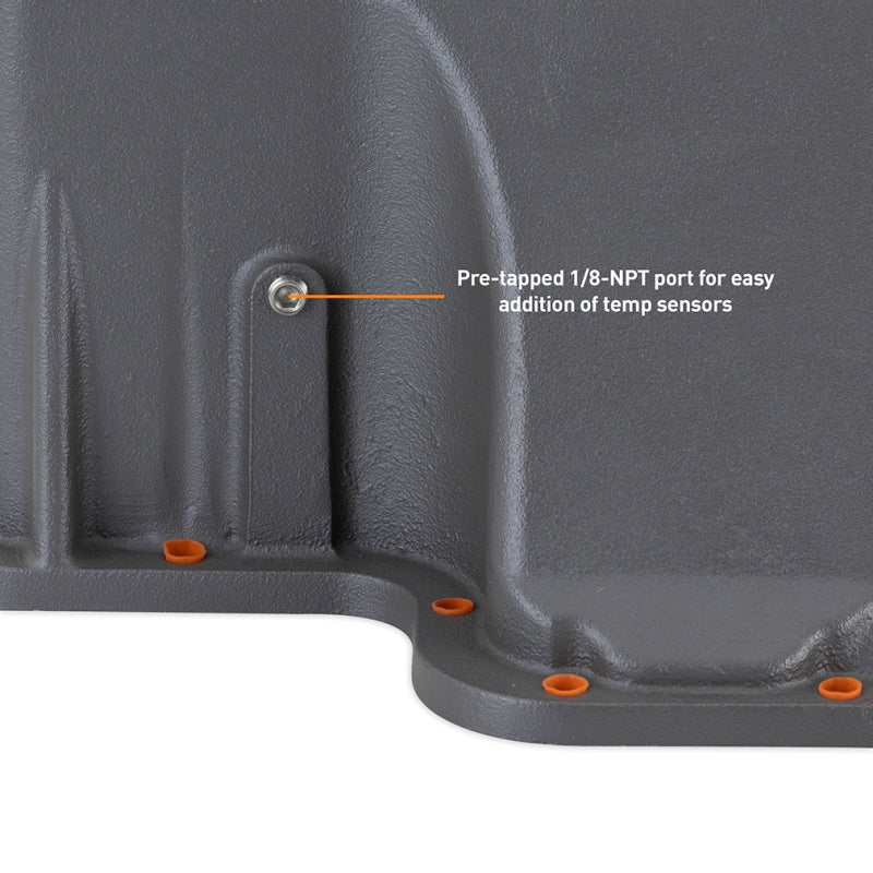 Mishimoto Aluminum Transmission Pan for Ford Powerstroke 1989-2010 – Cast Aluminum, Gunmetal Gray Finish