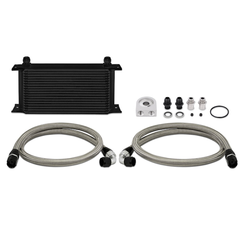Mishimoto Universal 19 Row Oil Cooler Kit for Ford Mustang - Black