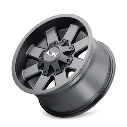 ION Wheels Type 141 17x9 Satin Black Wheel with 8x165.1 Bolt Pattern and +18mm Offset