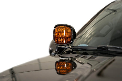 Addictive Desert Designs Ditch Light Brackets for 2015-2020 Ford F-150 and Raptor — Black Powder Coated Steel Mounts