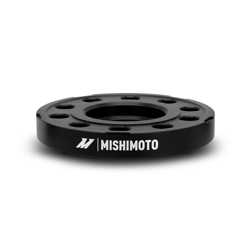 Mishimoto 15mm Wheel Spacers for 5x120 Bolt Pattern, 72.6mm Center Bore, M14 Threads – Black