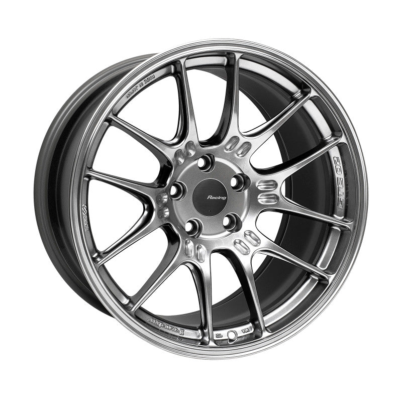 Enkei GTC02 18x10 Inch Hyper Silver Alloy Wheel with 5x112 Bolt Pattern and +32mm Offset