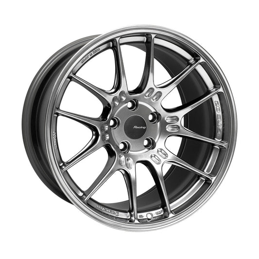 Enkei GTC02 18x10 Inch Hyper Silver Alloy Wheel with 5x112 Bolt Pattern and +32mm Offset