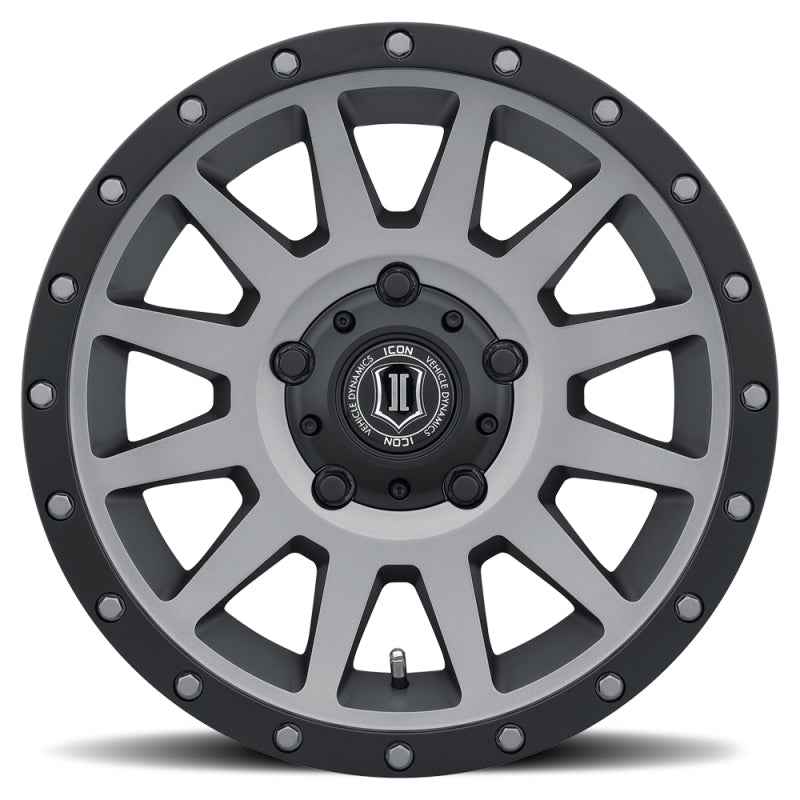 ICON Compression 17x8.5 5x150 25mm Offset 5.75in BS 110.1mm Bore Titanium Wheel