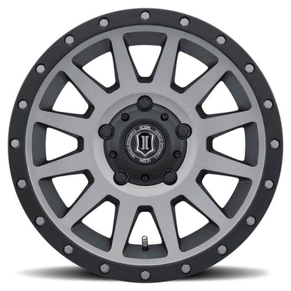 ICON Compression 17x8.5 5x150 25mm Offset 5.75in BS 110.1mm Bore Titanium Wheel
