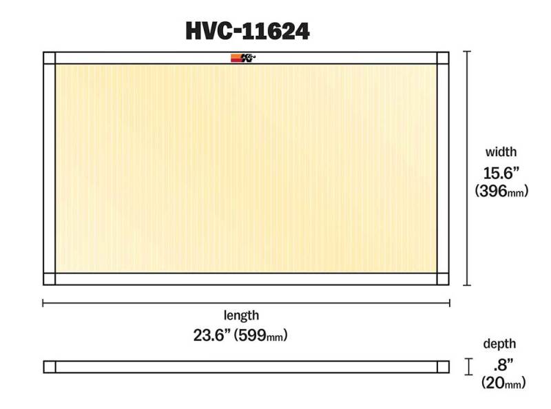 K&N Engineering 16 x 24 x 1 Washable and Reusable HVAC Air Filter - MERV 11 Performance